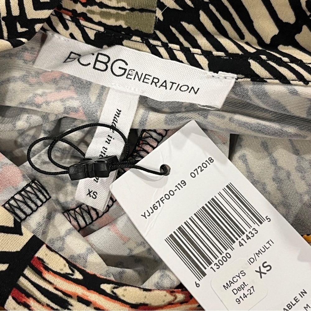 BCBGeneration Multicolor Geometric Pattern short … - image 8